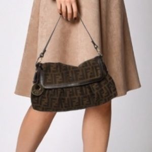 Authentic FENDI Zucca Med Chef Shoulder Bag.